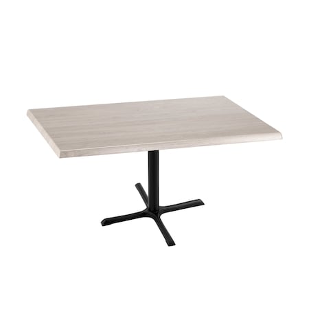 Holland Bar Stool Co 30" Tall OD211 Black Table Base 30" x 30" Foot 30" x 48" White Ash Top by the HollBar Stool Co. OD211-3030BWOD3048WA